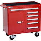 Proto® 460 Series 45" Workstation - 6 Drawer & 1 Shelf, Red - Best Tool & Supply