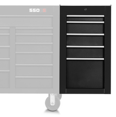 Proto® 550S Side Cabinet - 5 Drawer, Dual Black - Best Tool & Supply