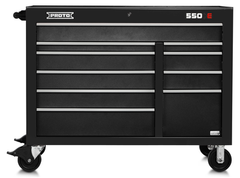 Proto® 550E 50" Power Workstation - 10 Drawer, Dual Black - Best Tool & Supply