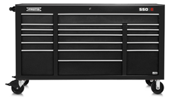 Proto® 550E 67" Power Workstation - 18 Drawer, Dual Black - Best Tool & Supply