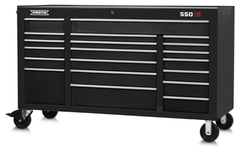 Proto® 550S 67" Workstation - 20 Drawer, Dual Black - Best Tool & Supply