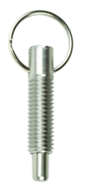 Pull Ring Retractable 1/4-20, Locking without Locking Element, Stainless Steel - Best Tool & Supply