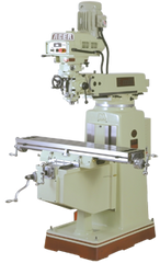 Electronic Variable Speed Vertical Mill - CAT40 Spindle - 10 x 50'' Table Size - 5HP - 3PH - 220V Motor - Best Tool & Supply