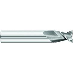 1/2 x 1/2 x 1-1/4 x 3 OAL Square 2 Flute Carbide End Mill for Aluminum - Weldon Shank- Uncoated - Best Tool & Supply