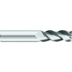 1/2 x 1/2 x 1-1/4 x 3-1/4 OAL Square 3 Flute Carbide End Mill for Aluminum - Weldon Shank- Uncoated - Best Tool & Supply