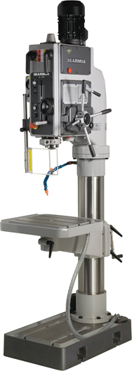 Geared Head Floor Model Drill Press With Mechanical Clutch & Reversing System - Model Number AX40RS - 27'' Swing; 3HP Motor - Best Tool & Supply