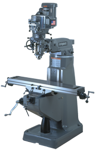 Vertical Mill - R-8 Spindle - 9 x 49'' Table Size - 3HP - 30 min. 2Hp Continuous Run, 3PH, 230V Motor - Best Tool & Supply