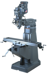 Vertical Mill - R-8 Spindle - 9 x 49'' Table Size - 3HP - 30 min. 2Hp Continuous Run, 3PH, 230V Motor - Best Tool & Supply