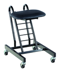 9" - 18" Ergonomic Worker Seat  - Portable on swivel casters - Best Tool & Supply