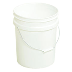 Plastic Pail - Model PAIL54PWS - White - Can be used with liquids up to 190°F - Best Tool & Supply