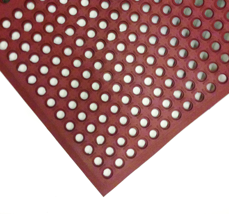 3' x 10' x 1/2" Thick Drainage MatÂ - Red - Best Tool & Supply