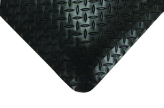 3' x 5' x 9/16" Thick Diamond Comfort Mat - Black - Best Tool & Supply