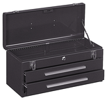 2-Drawer Portable Tool Chest - Model No.220B Brown 9.75H x 8.63D x 20.13''W - Best Tool & Supply