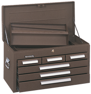 266 6-Drawer Mechanic's Chest - Model No.266B Brown 14.75H x 12D x 26.13''W - Best Tool & Supply