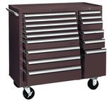315X 15-Drawer Maintenance Cart - 35'' x 18'' x 39.38'' Brown - Best Tool & Supply