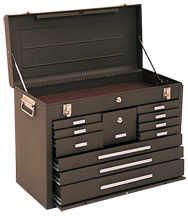 Journeyman 11-Drawer Chest - Model No.3611B Brown 18-7/8H x 12-1/8D x 26.75''W - Best Tool & Supply