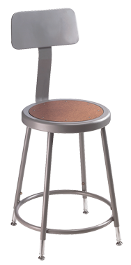 25" - 33" Adjustable Stool With Backrest - Best Tool & Supply