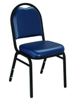 Dome Stack Chair - 7/8" Square-Tube 18-Gauge Steel Frame, 5/8" Underseat H-braces - Best Tool & Supply