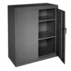 46 x 24 x 42" (Black) - Counter Height Cabinet with Doors - Best Tool & Supply