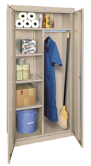 46 x 24 x 72" (Tropic Sand) - Combination Storage Cabinet with Doors - Best Tool & Supply