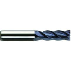 1/4" Dia. - 3/4" LOC - 2-1/2" OAL - 4 FL Carbide S/E HP End Mill-nACo - Best Tool & Supply