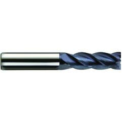 1/2" Dia. - 1" LOC - 3" OAL - 4 FL Carbide S/E HP End Mill-nACo - Best Tool & Supply