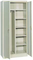 36 x 24 x 78'' (Dove Gray or Putty) - Combo Wardrobe/Storage Cabinet - Best Tool & Supply