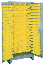 36 x 21 x 82'' (136 Bins Included) - Bin Storage Cabinet - Best Tool & Supply