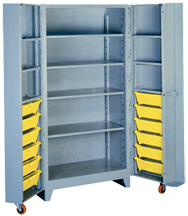 38 x 28 x 76'' (12 Bins Included) - Bin Storage Cabinet - Best Tool & Supply