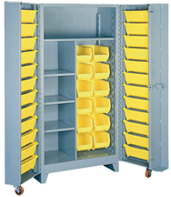 38 x 28 x 76'' (36 Bins Included) - Bin Storage Cabinet - Best Tool & Supply
