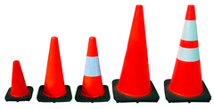 28" Orange Safety Cone with Reflective Bar - Best Tool & Supply