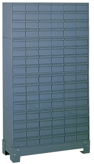 62-1/2 x 12-1/4 x 34-1/8'' (96 Compartments) - Steel Modular Parts Cabinet - Best Tool & Supply