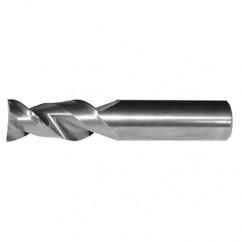 1/4x1/4x1/2x2-1/2 2FL Square Carbide End Mill-Round Shank-Uncoated - Best Tool & Supply