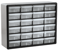 15-13/16 x 6-3/8 x 20'' (24 Compartments) - Plastic Modular Parts Cabinet - Best Tool & Supply