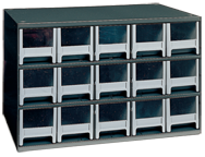 11 x 11 x 17'' (15 Compartments) - Steel Modular Parts Cabinet - Best Tool & Supply