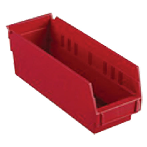 4 1/8″ × 23 5/8″ × 4″ - Red Economy Shelf Bin - Best Tool & Supply