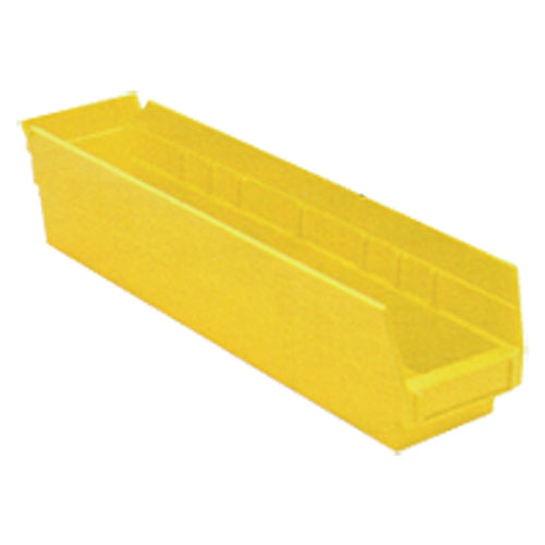 4 1/8″ × 17 7/8″ × 4″ - Yellow Economy Shelf Bin - Best Tool & Supply