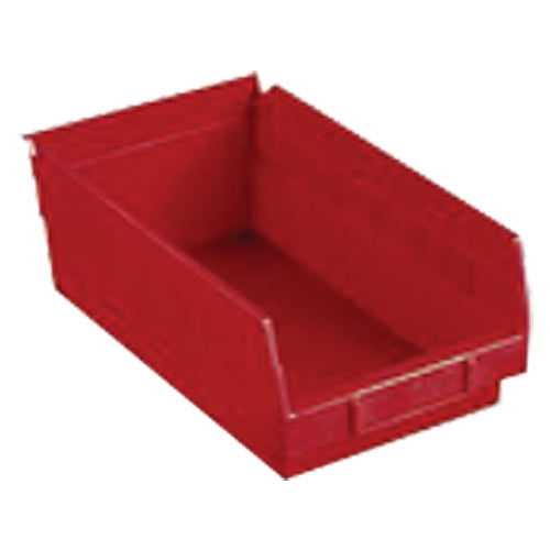 6 5/8″ × 23 5/8″ × 4″ - Red Economy Shelf Bin - Best Tool & Supply