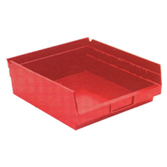 11 1/8″ × 11 5/8″ × 4″ - Red Economy Shelf Bin - Best Tool & Supply