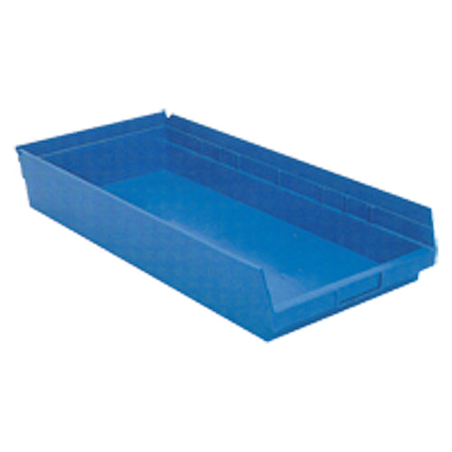 11 1/8″ × 23 5/8″ × 4″ - Blue Economy Shelf Bin - Best Tool & Supply