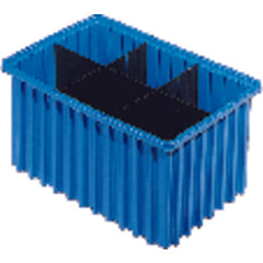 9 1/8″ × 6 1/2″ × 4 5/8″ - Blue - Akro Grid Stackable Containers - Best Tool & Supply