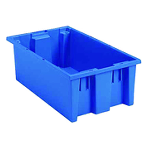 18″ × 11″ × 6″ - Blue - Nest Stack Tote Box - Best Tool & Supply