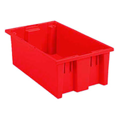 18″ × 11″ × 6″ - Red - Nest Stack Tote Box - Best Tool & Supply