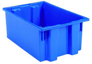 19-1/2 x 15-1/2 x 10'' - Blue Nest-Stack-Tote Box - Best Tool & Supply