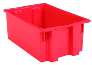 19-1/2 x 15-1/2 x 10'' - Red Nest-Stack-Tote Box - Best Tool & Supply