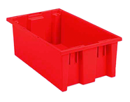 19-1/2 x 13-1/2 x 8'' - Red Nest-Stack-Tote Box - Best Tool & Supply