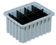 20-1/8 x 14-7/8 x 7-7/16'' - Gray Akro-Grid Stackable Containers - Best Tool & Supply