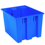 19-1/2 x 15-1/2 x 13" --Blue Nest-Stack-Tote Box - Best Tool & Supply
