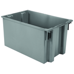 29-1/2 x 19-1/2 x 15'' - Gray Nest-Stack-Tote Box - Best Tool & Supply