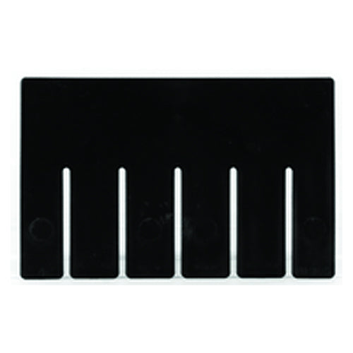 6-Pack - Black - Long Bin Dividers for use with Akro-Grid Container 33-105 - Best Tool & Supply